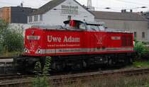Im Hauptbahnhof Hagen steht eine Adam 10 steht auf einem Abstellgleis. Diese Einzelheiten stammen vom Betreiber dieser Maschine:  Hersteller: LEW; Baujahr: 1974; kW: 900