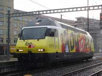 Die neuste Werbelok der SBB: Die Re 460 053-2 wirbt f�r die SBB-Tochterfirma  login  der Ausbildungsverbund vieler Schweizer �V-Betriebe.Ich jagte die Lok am 26.09.2007 den ganzen Tag und fand sie schliesslich in Bern.