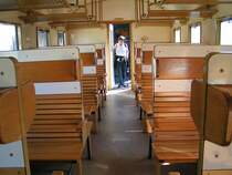 Innenansicht des Bih-39627 der �GEG, welcher in einem Dampfsonderzug eingegliedert war; 070922