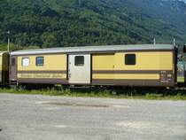 BOB - Abgestellter Gep�ckwagen D 534 im BOB G�terbahnhof von Interlaken Ost am 05.08.2007