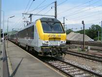 E-Lok 3019 kommt aus L�ttich in Ettelbr�ck an. 09.06.07