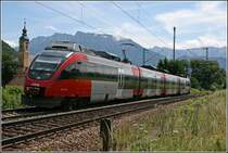 1 Sekunde Sp�ter entstand diese Aufnahme vom Innsbrucker 4024 069, der als RB 5114 von Innsbruck nach Rosenheim unterwegs ist.