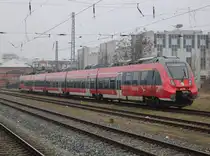 442 358 als S2(Güstrow-Warnemünde)bei der Einfahrt im Rostocker Hbf.21.02.2025