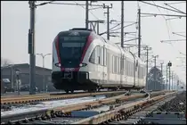 VT63.11 erreicht den Bahnhof Frauental Bad Gams am 21. Februar 2025 