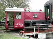 1934 lieferte KM die Kleinlok der LG II mit der Tfz.-Nummer Kö 4714 an die DRG. 
Bei der DB erhielt sie dann 1968 die EDV-Nummer 322 602. Die Aufnahme entstand am 17.10.2002 gegenüber dem Bf. Sinsheim auf der  Minidrehscheibe  als Museumslok der Eisenbahnfreunde Kraichgau e. V.