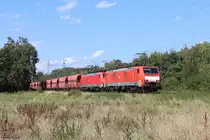 189 072-2 (DB) und 189 039-1 (DB) mit einem Kohlezug in Ratingen Lintorf, 24. August 2024