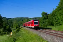 612 488 DB Regio als RE 5290/3090 (Cheb / Hof Hbf - Nürnberg Hbf) bei Vorra, 14.06.2021