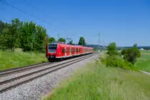 426 034 DB Regio als RB 58120 (Treuchtlingen - Würzburg Hbf) bei Oberdachstetten, 13.06.2021 