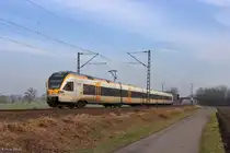 ET 7.04 (Eurobahn) als RE3 in Richtung Oberhausen in Hamm Selmig, 9. Februar 2025