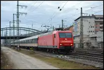 NeSA 145 044-4 am 24.02.2025 mit dem RE 8 Ersatzverkehr (TRI) nach Bietigheim-Bissingen (- Stuttgart) in Würzburg Grombühl.