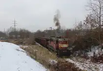 742 151-4 zu sehen am 25.11.25 mit einer Übergabe in Dolní Rychnov.