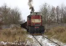 742 151-4 zu sehen am 25.11.25 mit einer Übergabe in Dolní Rychnov.