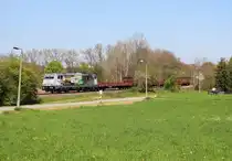 76 111 (SWT) war am 03.05.23 mit dem Schrottzug aus Cheb/Tschechien nach Könitz in Krölpa zu sehen.