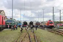 Zahlreiche Besucher kamen am 30.08.2025 zum Tag der offenen T�r im DB Werk Erfurt. Es wurde der 100. Geburtstag des Bw Erfurt gefeiert. U.a. gab es eine abwechslungsreiche Fahrzeugausstellung.