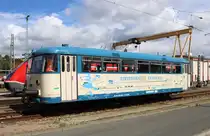 Die Geraer Eisenbahnwelten e.V. kam am 30.08.2025 mit dem WTB 798 592-1 zum 100. Geburtstag des Bw Erfurt als  Erfurt-Express  aus Gera Hbf ins DB Werk Erfurt.