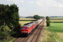 232 254 und 232 587 mit dem Arlbergumleiter CFN 45190 bei Buchloe (22.08.2007)