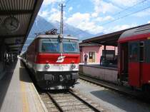 1144 248 der BB am 16.07.2004 in Innsbruck Hauptbahnhof. Die Lok hat gerade RB 5113 (mit mir an Bord) von Rosenheim nach Innsbruck gebracht.