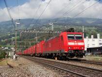 BR 185 117 mit GZ bei Steinen am 8.10.2007