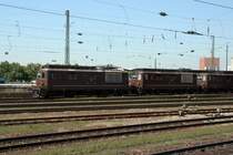 BLS Re4/4 174,173 und 179 in Basel Badischer Bhf am 15.August 2007