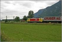Nachschuss auf die E189 909. Hier am 06.07.07 bei Niederaudorf.