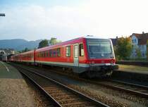  2x 628/928 fahren in den Bahnhof Bad Harzburg ein und fahren dann weiter nach Halle(Saale) 628/928 als ersatz f�r 612 