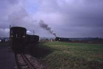 MBB Zugkreuzung am Gleisdreieck Siersleben. Zug im Hintergrund kommt aus Hettstedt.