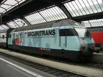 SBB - Werbelok 460 114-2 im Bahnhof von Z�rich am 12.10.2007