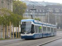 VBZ - Be 5/6 3001 unterwegs auf der Linie 4 Werdh�lzli neben den SBB Hauptbahnhof in Z�rich am 12.10.2007