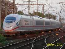 ICE 3  Siegburg  bei der Einfahrt in den Dortmunder Hbf. 13.10.2007.