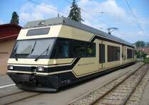 mvr - Triebwagen Be 2/6  7001 im Bahnhof von Bloney am 09.09.2007