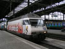 E-Lok 460 101-9 in Basel SBB. 08.08.07 