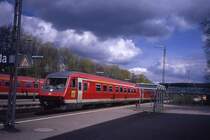 Bahnhof Pegnitz, Zug nach Marktredwitz. 04.06.2006