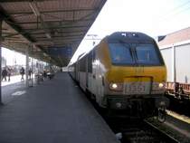 E-Lok 1351 ist eben aus Br�ssel in Luxemburg angekommen. 14.10.07