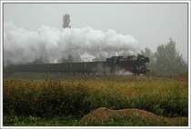 Nochmals der Fotog�terzug vom 11.10.2007 mit 41 1144, diesemal zwischen Immelborn und Wernshausen aufgenommen.