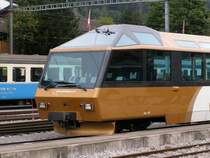 Steuerwagen des Golden Pass Panorama Zuges fotografiert in Zweisimmen. 03.08.07