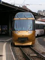 Steuerwagen des Golden Pass Panoramazuges von Montreux nach Zweisimmen. 03.08.07
