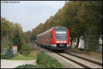 612 087-7 f�hrt am 13.10.07 als InterRegioExpress von Ulm HBF nach Aalen, hier in Heidenheim-Schnaitheim aufgenommen.