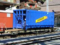 WAB - Dienstwagen X  86 im Bahnhof von Lauterbrunnen am 02.09.2007