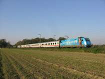 101 016 zieht am 23.10.2007 den IC 2029 von Hamburg nach Passau bei Br�hl.