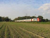 101 133  Ethiopian Airlines  schiebt am 20.10.2007 den IC 2026 mit falschem Panto oben Richtung K�ln/Hamburg.