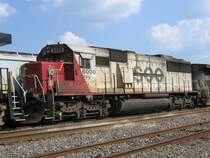 Die CEFX Lok 6000 am 23.9.2007 in Sealy (bei Houston, Texas).