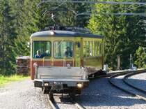 BLM - Triebwagen BDe 4/4  22 mit Gep�cktransportwagen unterwegs am 02.09.2007