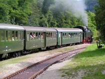 Ausfahrt aus dem Bahnhof Epfenhofen. 19.08.06