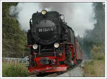 Zug 8903 am 10.10.2007 vom Brocken nach Eisfelder Talm�hle. Die Aufnahme entstand kurz nach Drei Annen Hohne.