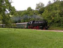 Lok 86 333 mit Zug hier in der N�he von F�tzen am 19.08.06. 