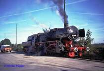 52 8095 auf dem Bahnfest in Aachen (Jahr 2000?)Diascan