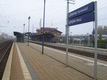 Der Bahnhof L�bbenau/Spreewald am 28.10.2007
