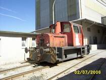 Eine Werkslok am 2.7.2007 in Hirschau. Die Lok geh�rt einem Kaolinwerk.