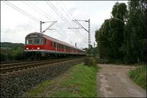 RB91 (RB 39173)  RUHR-SIEG-BAHN , von Hagen Hauptbahnhof nach Siegen, f�hrt am 30.09.07 bei Hohenlimburg dem Ziel entgegen.