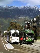 Tw 38 und 39 an der Endstelle Amras (29. September 2007)